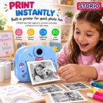 Storio Camera for Kids with Print, Mini Camera Printer, 1080P HD - Image 4