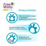 BeeBaby Teethers for 6 to 12 Months, Soft Silicone Baby Teether for Babies, BPA Free Food Grade Teething Toy with Textured Surface for Gum Relief, Infant Chew Toy with Carry Case, BIS Certified - Image 7