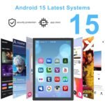 10" Android 15 Tablet with Case, 12GB RAM + 64GB ROM (Expansion to 1TB), Quad Core Processor, 5G WiFi 6, BT5.0, 1280x800 HD Display, 6000mAh, Dual Camera, GMS - Image 2
