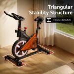 MAXPRO MP007 Spin Bike | Exercise Cycle for Home | 100KG Capacity | 8KG Flywheel | Adjustable Resistance | Silent Belt Drive |4way Adjustable Comfortable Seat Cushion | Indoor Cardio Workout Fitness Bike - Image 7