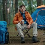 Portable Foldable Camping Stool Chair, Lightweight Compact Folding Seat with Metal X-Frame, Up to 120 kg Load Capacity, Easy Carry Outdoor Stool for Camping, Trekking, Hiking, Fishing, Picnic - Image 7