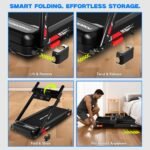 PowerMax Fitness TDM-95 4HP BLDC Motorized Treadmill for Home Use | 1.0-10 km/h Speed | 2-Level Manual Incline | Running Surface 950 x 385mm | LED Display | 12 Programs | Shock Absorption System - Image 11