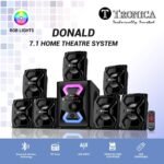 TRONICA Donald Upgraded PRO 7.1 65W Home Theatre System with RGB LED Lights, Remote Control, Bluetooth Speaker Set, FM, Pendrive,Smart TV Support - Image 3