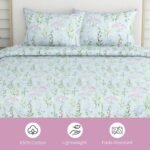 haus & kinder Bedsheet,100% Cotton Double Bed Sheet, 186 TC Pure Cotton Bedsheet for Queen Size Bed, with 2 Pillow Covers, (100 x 90 Inches) - Elegant Blooms - Image 5