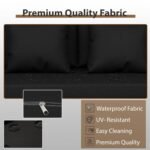 BRISHI Outdoor 4 Seater Sofa Set | Balcony Sofa | Patio Furniture Sets | Conversation Sets | Braid & Rope Garden Sofa Set (Tan-Black) - Image 6