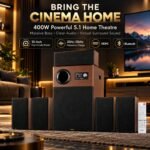 OBAGE CA-2 5.1 Home Theatre System, 400W Powerful Output, 10 Inch Woofer, 35Hz–15kHz Frequency Range, Virtual Surround Sound, HDMI & Bluetooth | Massive Bass & Clear Audio - Image 2