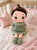 SCOOBA Girl Doll with Cute Green Frock 40cm Medium Height Stuffed Toy - Image 3