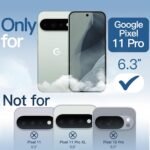 JETech Magnetic Clear Back Case for Google Pixel 11 Pro, Clear - Image 2