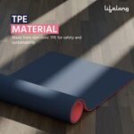 Lifelong Dual Color TPE Material for Women & Men - 6mm Anti-Slip Yoga Mat for Gym Workout Exercise Mat for Home Gym - Yoga Mat for Gym Workout & Yoga Exercise (LLYM114). - Image 3