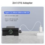 Ambrane 2 in 1 OTG Adapter | Type-C - Image 2