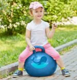 Storio Sit And Bounce Rubber Hop Ball Jumping&Bouncing Ball For Boys Girls Toys|Indoor&Outdoor|Best Gift Balls For Kids -Big(Size 56Cm / 22 Inch,Multicolour) - Image 6