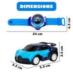 VGRASSP Wrist Watch Remote Controlled Mini Car Toy for Kids with USB Charging Cable - Rechargeable 2 Function Remote Watch - Color and Design As Per Stock - Image 3