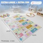 BabyPro 6mm Reversible Baby Playmat, 6.5x4.5 ft Foldable Mat, Panda Joy - Image 3