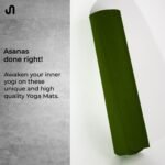 Bodyband Yoga Mat for Women and Men 4mm with Carry Strap EVA Material Extra Thick Exercise Mat for Workout Yoga Fitness Pilates and Meditation, Anti Tear Anti Slip For Home & Gym Use - Army Green - Image 6
