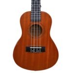 Kadence UKTWC Concert 23" Acoustic Ukulele | Sapele Wood | Comes with Bag, Strap & Learning Course | Brown - Image 3