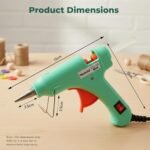 THEMISTO 20 Watt Mini Hot Melt Glue Gun with 10 Glue Sticks for DIY Art and Crafts… - Image 6