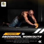 PRO365 Premium Ab Wheel Roller | Heavy Steel Rod | Core Home Workout Equipment 100 Kg | 6MM Knee Mat | Lifetime Brand Warranty - Image 3