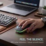 Offbeat Dash Dual Bluetooth 5.1+ 5.0 & 2.4Ghz Wireless, Type-C Rechargeable Silent Click Mouse, Triple Device connectivity Windows, Mac, iOS, Android (Black) - Image 4