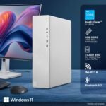 Lenovo IdeaCentre Tower 14th Gen Core i3-14100 (8GB RAM/512GB SSD/Windows 11/WiFi 6/Bluetooth 5.2/USB Calliope Keyboard & Mouse, Black/Grey), 90XS005PIN - Image 2