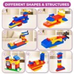 TOYZTREND Expert Master Building Blocks for Kids, 200 Interlocking Pieces. let Your Kid Make Everything he/she Dreams of. Improves Logical Thinking and Cognitive Skills of Kids (Multicolour) - Image 4
