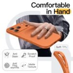 JETech Slim Magnetic Case for iPhone 17 Pro Max, Orange - Image 7