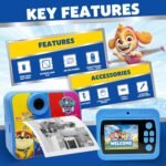Wembley DIY Instant Print Digital Camera for Kids 3+| Includes Print Rolls, 4GB SD Card & Strap| Fun Birthday Gift for Boys & Girls (Paw Patrol Theme) - Image 6