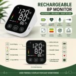 Rechargeable Blood Pressure Monitor, Glucometer Set & Infrared Thermometer Combo | Home Health Care Kit | BP, Blood Sugar & Temperature Monitoring (RECOMB-110) - Image 2