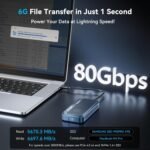 ACASIS 80Gbps M.2 NVMe SSD Enclosure with Certified JHL9480 Chipset,in-Built Cooling Fan for MacBook/MacMini M4 Pro,Razer Blade18,Upto 8TB - Image 3