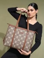 Stylish Tote Bags for Office Use | Laptop Bag 15.6 inch | Purse for Women | Vegan Leather Handbag | Daily & Travel Use | - Image 2