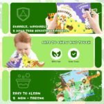 SNOWIE SOFT® Forest Cloth Books for Babies 0 to 3 Years, Sensory Book for Babies 6-12 Month with 3D Touch Feel High Contrast Dimensional, Built in Rustling Sound, Early Educational Waterproof Baby Toy - Image 6
