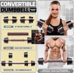 Bodyfit Home Gym Combo, (8KG - 30KG) Exercise Set, Gym Set Combo, Fitness Set for Home Gym Exercise Fitness Workout with Accessories. (10Kg Gym Set) - Image 2