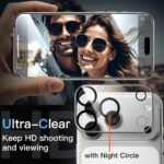 JETech 5 in 1 Case for iPhone 17 Pro Max, Anti-Yellowing, Clear - Image 6