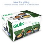 Hawkins Quik Nonstick Induction 4 Piece Cookware Set of Deep Kadhai, Frying Pan, Saucepan and Stainless Steel Lid | Kitchen Gift Pack | Grey (IQGP1) - Image 8