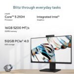 ASUS V440 (2026),i5-14th Gen,Intel Core 5 210H,Intel iGPU,16GB/512GB,FHD,23.8"(60.45 cm),Win 11,M365 Basic(1Y),Office 24,Black,5.46 kg,V440VA-KBC5002WS,with Wireless Keyboard & Mouse,All in One PC - Image 5