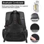 Red Lemon Swisslook Polyester Bange Series 45L 15.6-inch Laptop Bags Backpack for Men and Women Semi Waterproof USB with Anti Theft Pocket Travel Backpack - Image 3