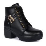 Longwalk Women Fashion Casual Boot High Ankle Heel for Girls Boot - Image 5