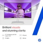 HP All-in-One, Intel Core Ultra 7 155U (16GB DDR5,1TB SSD) IPS, 300 nits, Touch, Anti-Glare, FHD, 27inch(68.6cm), Win11, M365*, Shell White, 6.72kg, FHD IR tilt Camera w/Privacy shuttter, 27-cr1418in - Image 5