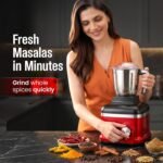 Rico 1000W Juicer Mixer Grinder for Kitchen & Home (Mixie) | 4 Jars (3 Steel + Nutri Sipper) for Smoothies, Chutney, Masala & Batter | Heavy Duty 18000 RPM | ISI Marked | 5 Yr Warranty - Image 6