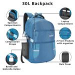 Safari Omega Spacious/Large 5 Compartment Laptop Backpack With Raincover, College Bag, Travel Bag For Unisex, Teal, 30 Litre - Image 4