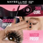 Maybelline New York Hypercurl Mascara Waterproof, Black - Image 2