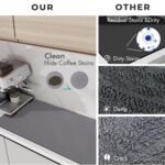 PANCA Dish Drying Kitchen Mat | Large Water Absorbent Utensil Drying Rack Mat | Anti-Slip Kitchen Accessories for Home | Organiser Mat for Sink, Dining Table & Vessel Draining (40x 60 cm) - Image 6
