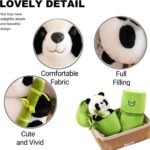 Storescent Cute Panda Plush with Bamboo, Kawaii Soft Stuffed Animals Toy, Plushies Doll Gifts for Kids Girls Boys Birthday Valentine (Panda in Bamboo) - Image 2