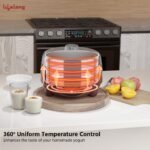 Lifelong Automatic Yogurt & Curd Maker Machine for Home | Auto Temperature Regulation | Electric Probiotic Yogurt Maker for Kitchen (1 L) | Thick Creamy Probiotic Curd |304 Stainless Steel Container - Image 2