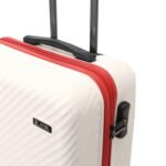 SWISS MILITARY Sirius Overnighter 45cm Hard Shell Cabin Luggage Trolley with 15.4” Laptop Compartment & 3 Dial Lock, 360° Wheels, Lightweight PC Travel Suitcase Bag for Men & Women (39L) White - Image 9