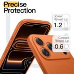JETech Slim Magnetic Case for iPhone 17 Pro Max, Orange - Image 6
