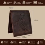 URBAN FOREST Zeus Vintage Brown Leather Bi-Fold Wallet for Men, 6 Card Slot - Image 5