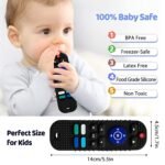 tekme Silicone Remote Teether For Baby, Remote Teether For 3+ Months And 6 To 12 Months Baby, Helps Biting Skills Development, Colour & Shape Recognition, Teething Toys For Babies And Toddlers (Black) - Image 6