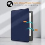 ProElite Slim Smart Flip case Cover for Amazon Kindle 6" 300 ppi 11th Gen/12th Gen 2022/2024, Dark Blue - Image 4