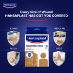 Hansaplast Antiseptic Plasters | Various Shapes & Sizes Bandage | Pack of 50 Units | First Aid kit | Breathable fabric | Home Essential Kit | Antiseptic Wound Pad - Image 8