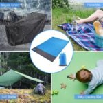 ARURA (LABEL) Polyester Picnic Mats Foldable Waterproof Outdoor Travel Camping Beach Mat Sand Proof Blankets with Portable Bag and 4 Fixed Nails for Family of 5 to 6 Persons (Multi Color) - Image 4